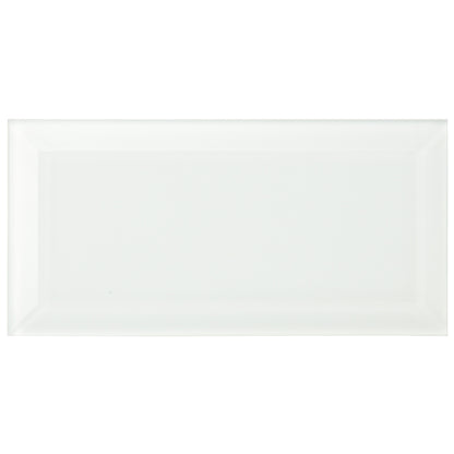 Arctic Clear Bevel Glass 20 x 10cm Wall Tile