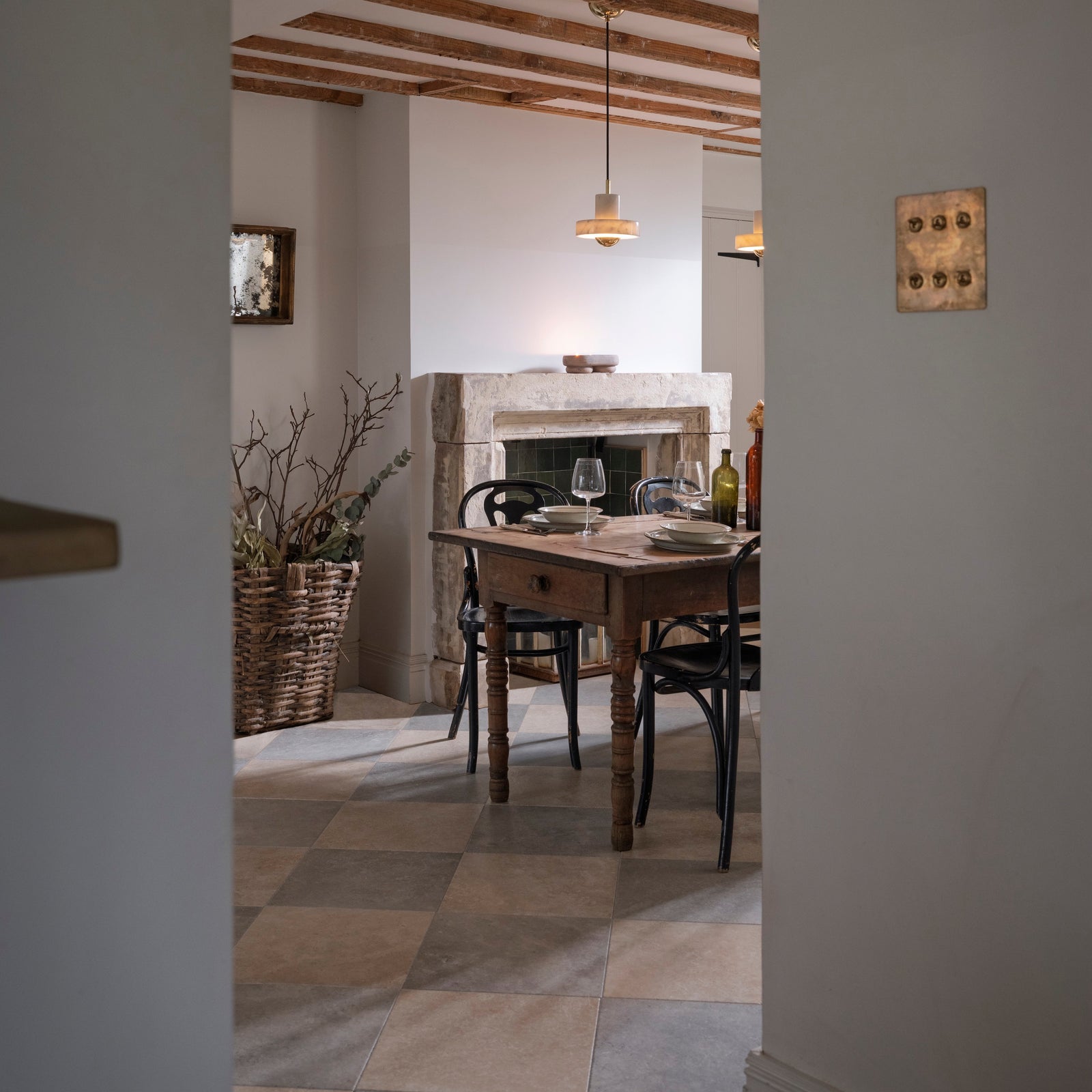 Ascoli Porcelain Grigio 40 x 40cm Wall & Floor Tile – detail view 6