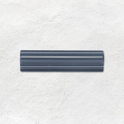Ascot Blue Albert Moulding Ceramic Wall Tile 152x40mm