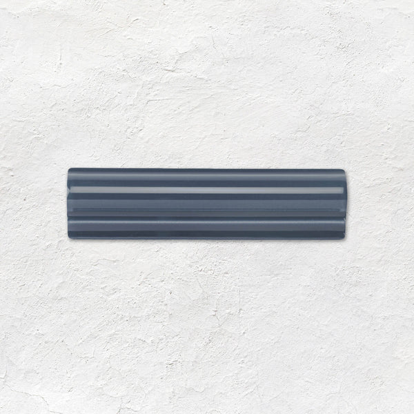 Ascot Blue Albert Moulding Ceramic Wall Tile 152x40mm