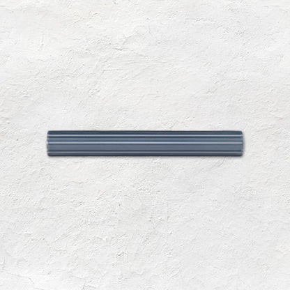 Ascot Blue Astragal Moulding Ceramic Wall Tile 152x21mm