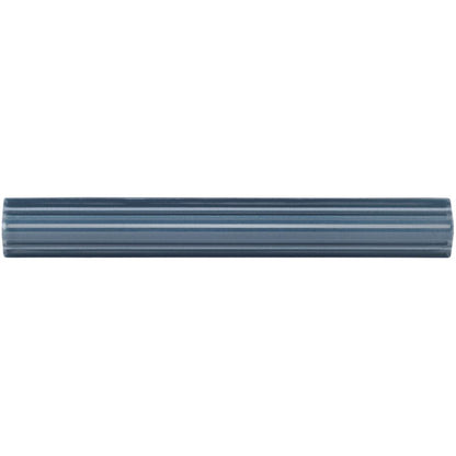 Ascot Blue Astragal Moulding Ceramic Wall Tile 152x21mm