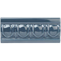 Ascot Blue Egg & Dart Moulding Ceramic Wall Tile 152x65mm