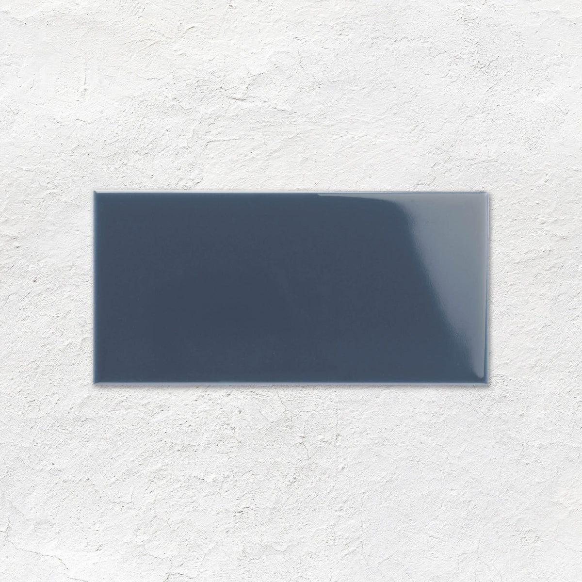Ascot Blue Half Tile 152x76mm - Ceramic - Gloss