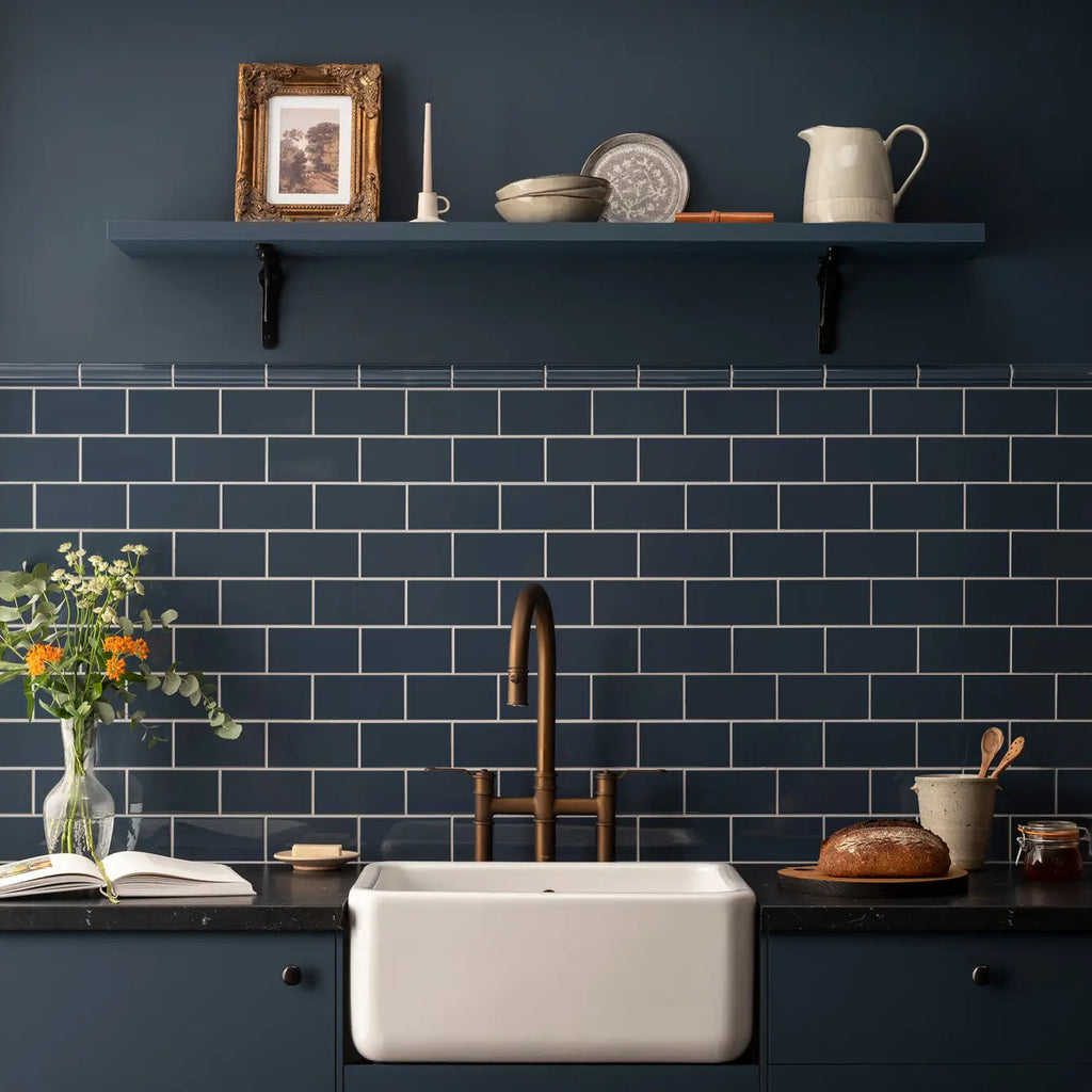 Ascot Blue Half Tile