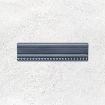 Ascot Blue Hogarth Moulding Ceramic Wall Tile 152x38mm