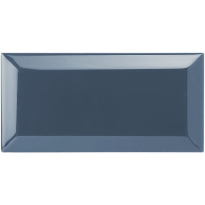 Ascot Blue Metro Bevelled Tile 150x75mm