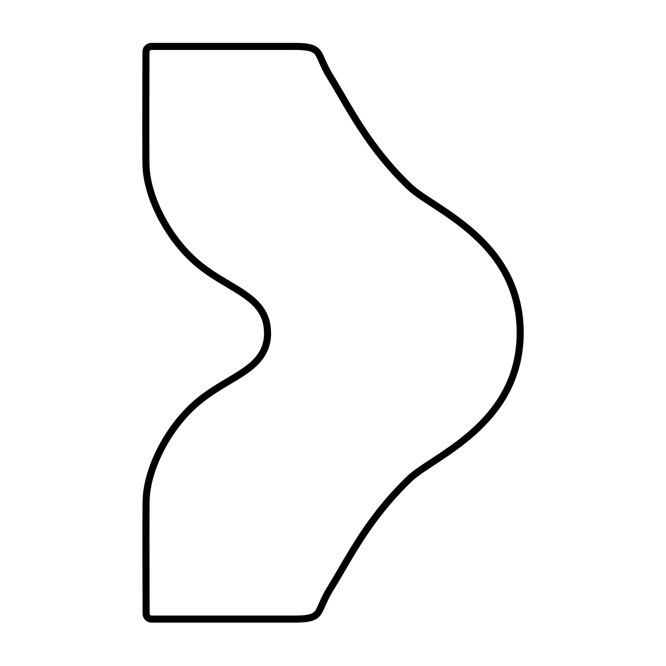 Astragal Moulding Side Profile