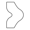 Astragal Moulding Side Profile