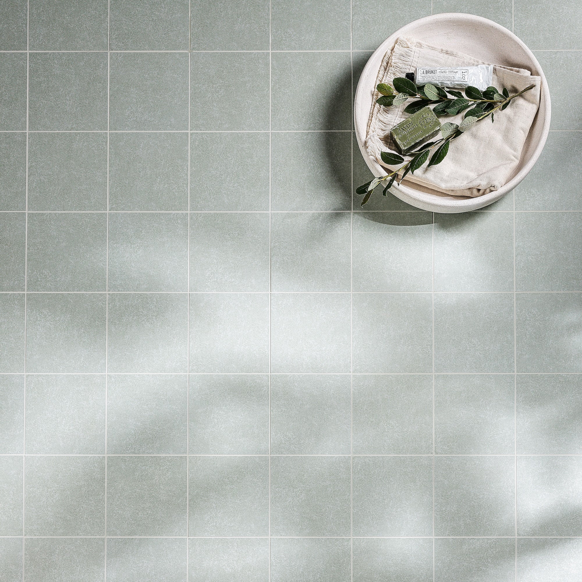 Aventuras Olive Field Porcelain sage green porcelain tiles