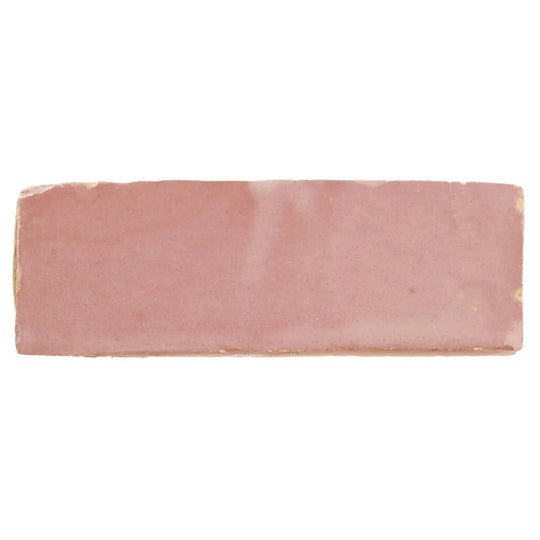 Medina Leather Pale Rectangle Handmade Moroccan Zellige Tile - alternate view