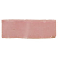 A rectangular matte finish terracotta medina leather pale rectangle handmade moroccan zellige tile in soft pinkish brown