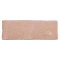 Medina leather pale rectangle handmade moroccan zellige tile with matte terracotta finish and warm beige hues