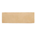 A rectangular beige terracotta medina raw rectangle handmade moroccan zellige tile with a matte finish and subtle imperfections