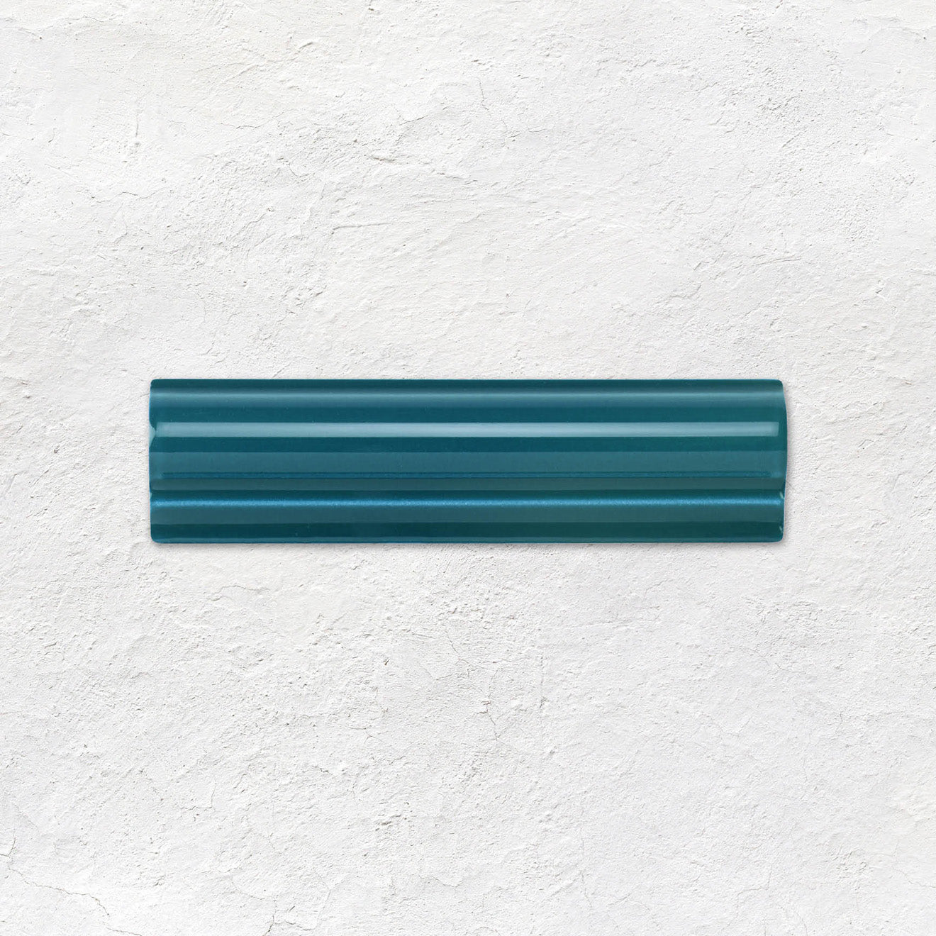 Baroque Blue Albert Moulding Ceramic Wall Tile 152x40mm - Gloss
