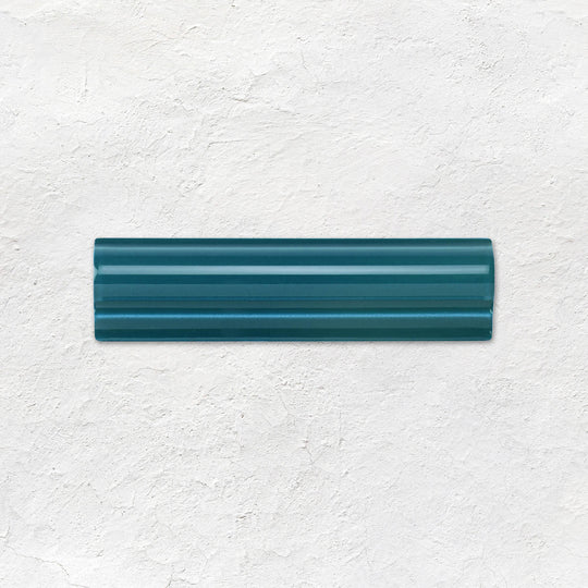 Baroque Blue Albert Moulding Ceramic Wall Tile 152x40mm
