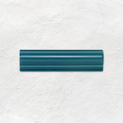 Baroque Blue Albert Moulding Ceramic Wall Tile 152x40mm
