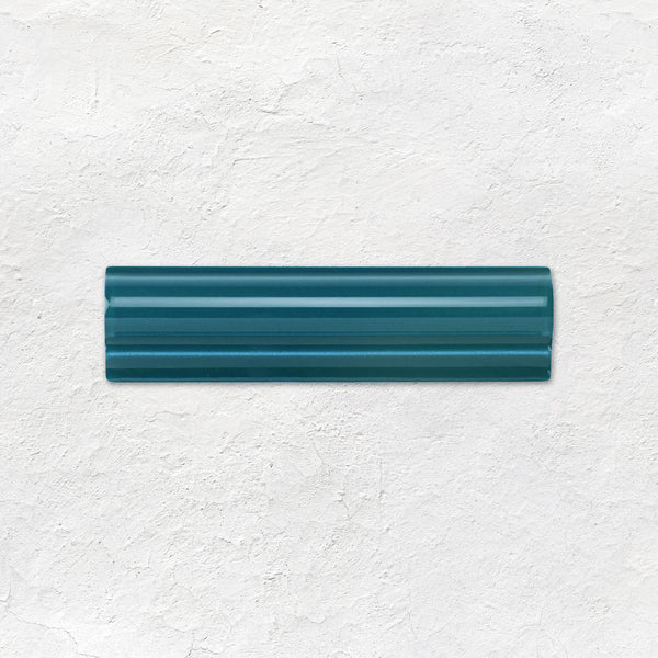 Baroque Blue Albert Moulding Ceramic Wall Tile 152x40mm