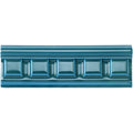 Baroque Blue Dentil Moulding Ceramic Wall Tile 152x50mm