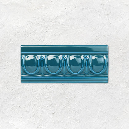 Baroque Blue Egg & Dart Moulding