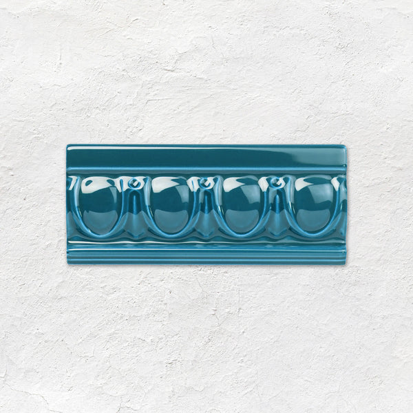 Baroque Blue Egg & Dart Moulding