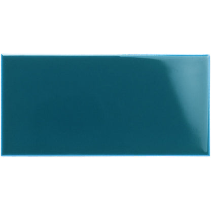 Baroque Blue Half Tile 152x76mm