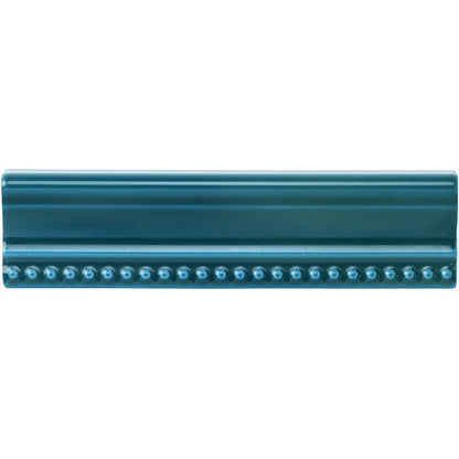 Baroque Blue Hogarth Moulding Ceramic Wall Tile 152x38mm