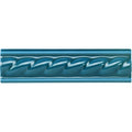 Baroque Blue Rope Moulding Ceramic Wall Tile 152x40mm