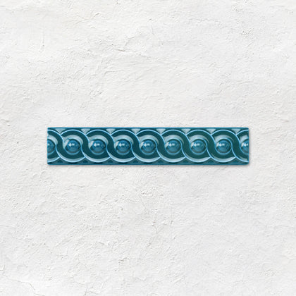 Baroque Blue Scroll Moulding