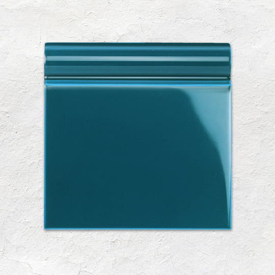 Baroque Blue Skirting Tile 152x152mm