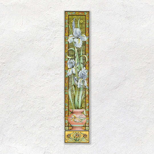 Blue Iris 5-Tile Set On Brilliant White
