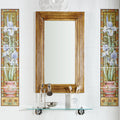 Blue Iris 5-Tile Set On Brilliant White
