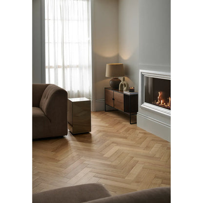Orkney Pure Oak herringbone engineered wood flooring room setting