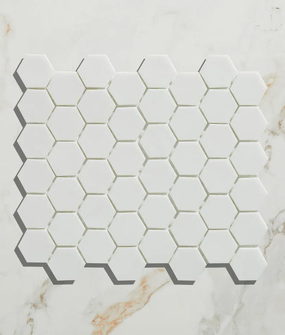 Brasserie Glass Mosaic White - Hyperion Tiles