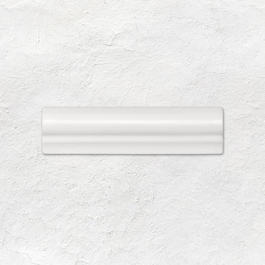 Brilliant White Albert Moulding Ceramic Wall Tile 152x40mm