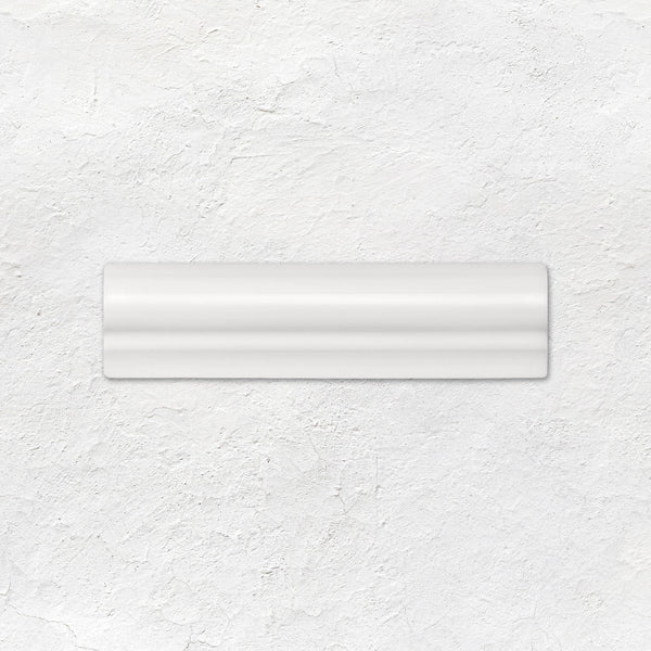 Brilliant White Albert Moulding Ceramic Wall Tile 152x40mm