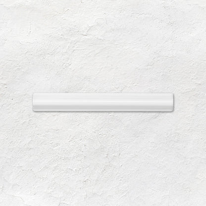 Brilliant White Astragal Moulding Ceramic Wall Tile 152x21mm