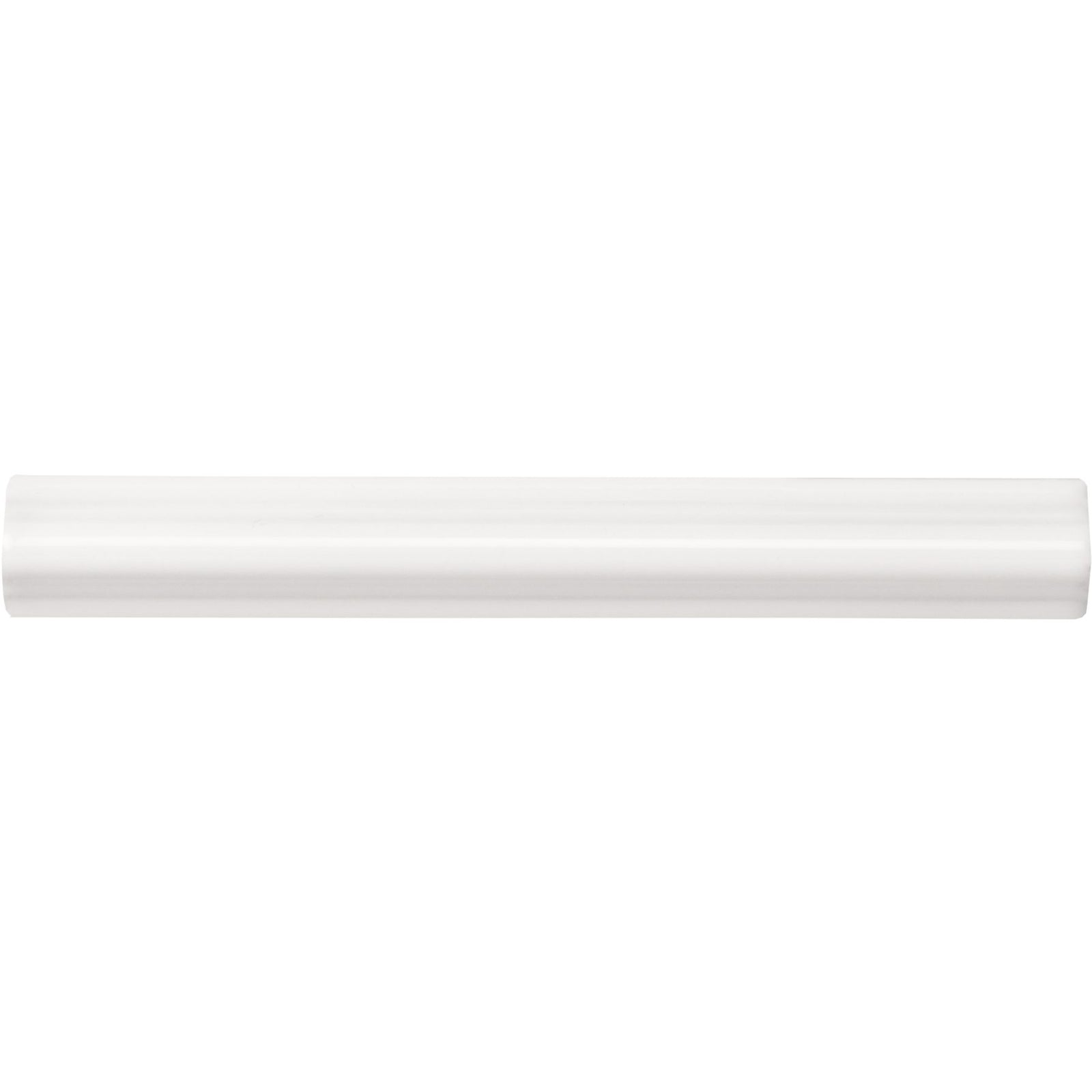 Brilliant White Astragal Moulding Ceramic Wall Tile 152x21mm