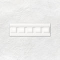 Brilliant White Dentil Moulding Ceramic Wall Tile 152x50mm