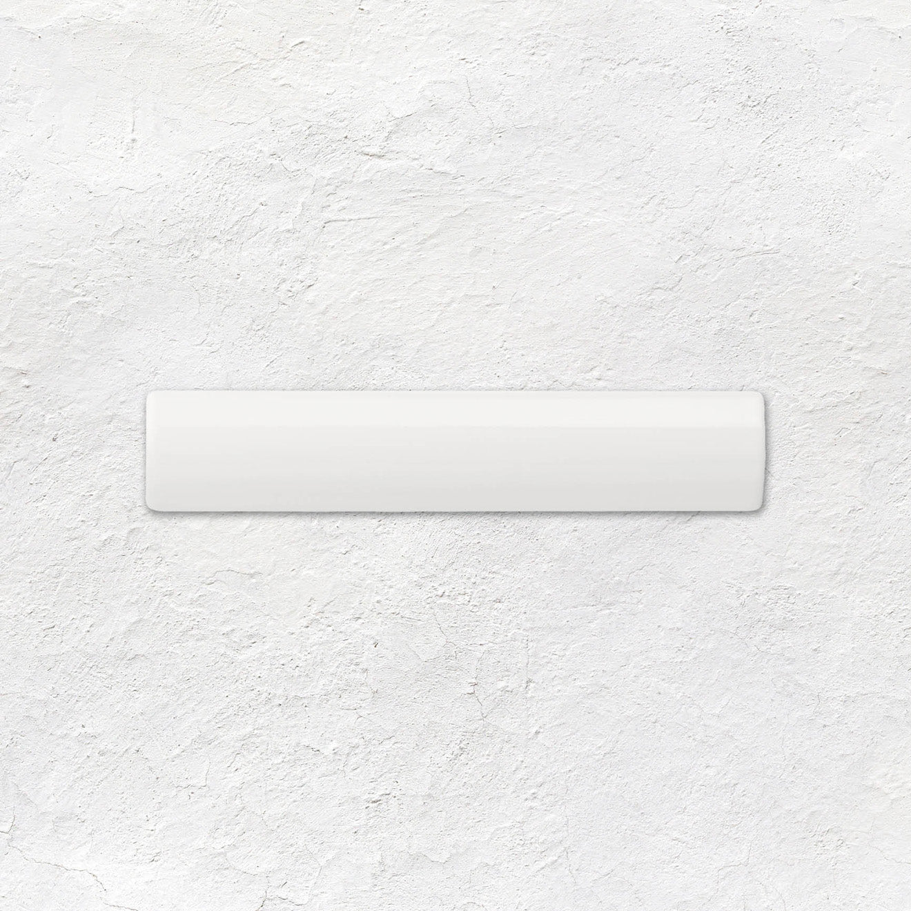 Brilliant White External Corner Trim Ceramic Wall Tile 152x30mm