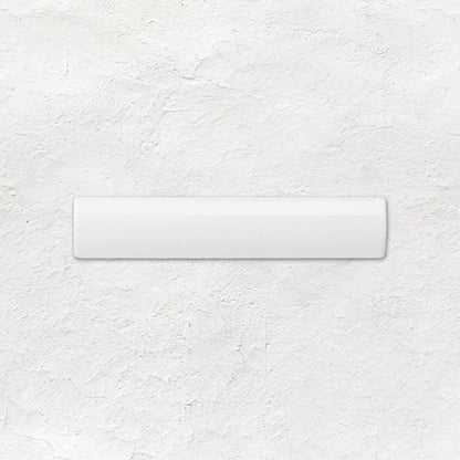 Brilliant White External Corner Trim Ceramic Wall Tile 152x30mm