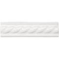 Brilliant White Rope Moulding Ceramic Wall Tile 152x40mm