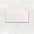 Brilliant White Rounded Long Edge Half Tile