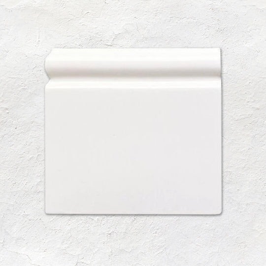 Brilliant White Skirting Left External Corner Ceramic Wall Tile