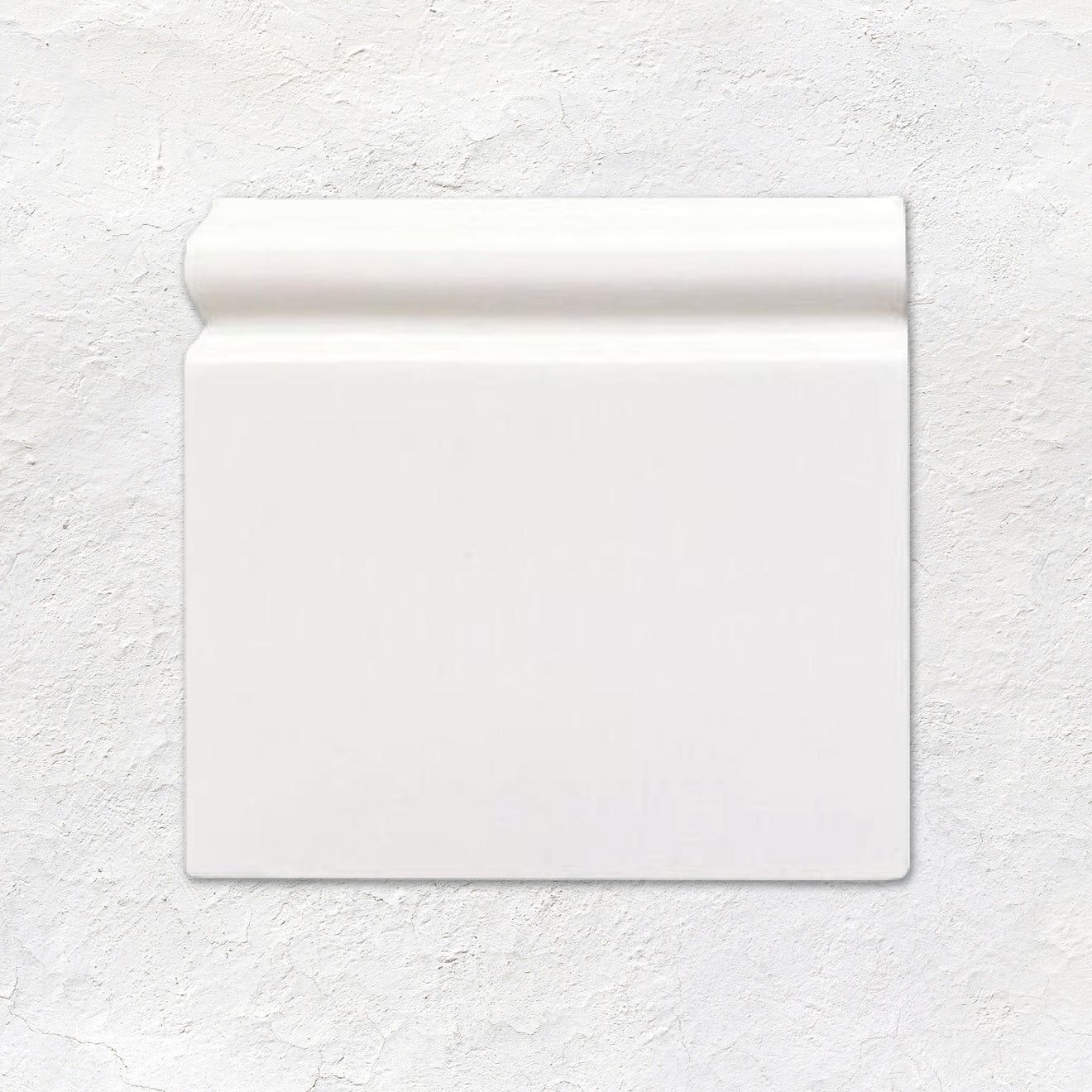 Brilliant White Skirting Left External Corner Ceramic Wall Tile