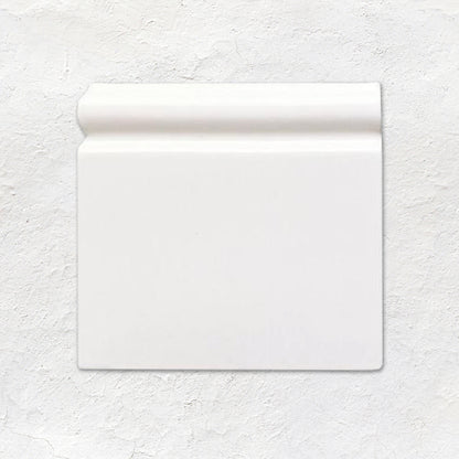 Brilliant White Skirting Left External Corner Ceramic Wall Tile