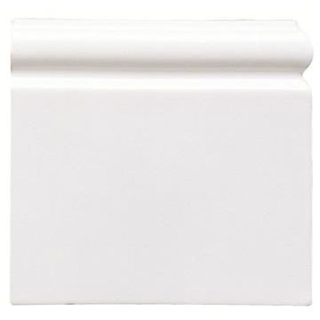 Brilliant White Skirting Right External Corner Ceramic Wall Tile