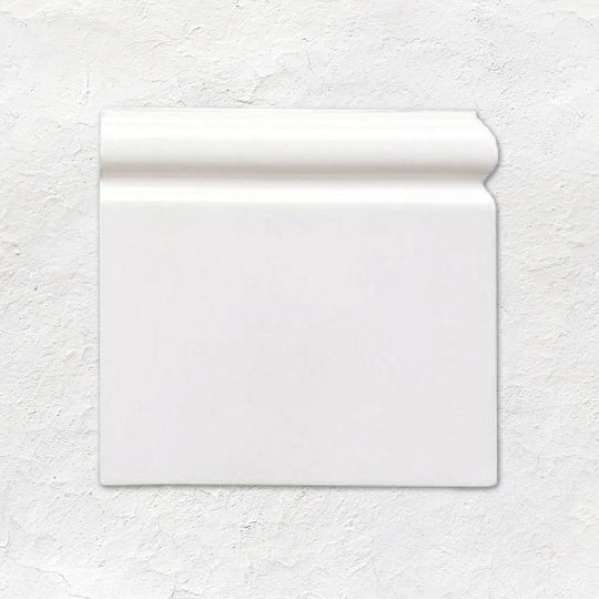 Brilliant White Skirting Right External Corner Ceramic Wall Tile