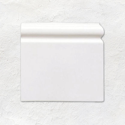 Brilliant White Skirting Right External Corner Ceramic Wall Tile
