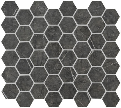 Burano Grey Hexagon Recycled Glass